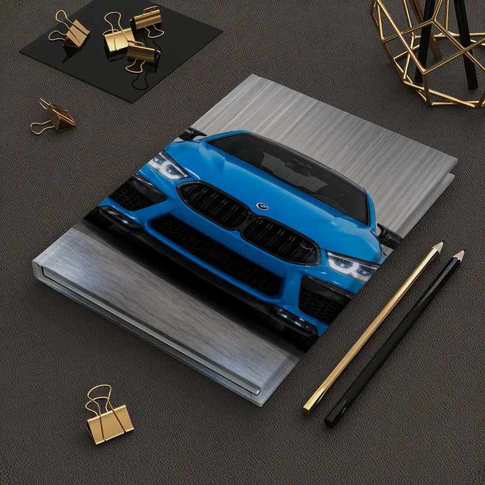 BMW M8 Blue Front View Studio – Notebooks