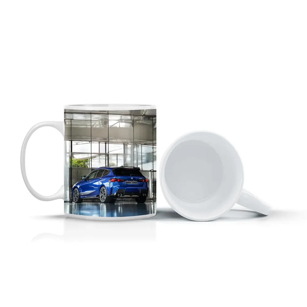 BMW M135 Blue Hatchback Indoor Showroom – Mugs