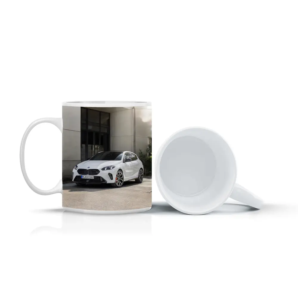 BMW M135 xDrive White Urban Setting – Mugs