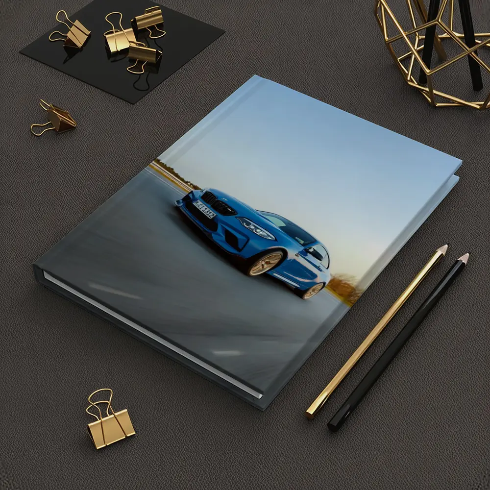 BMW M2 Blue Coupe On Open Track – Notebooks