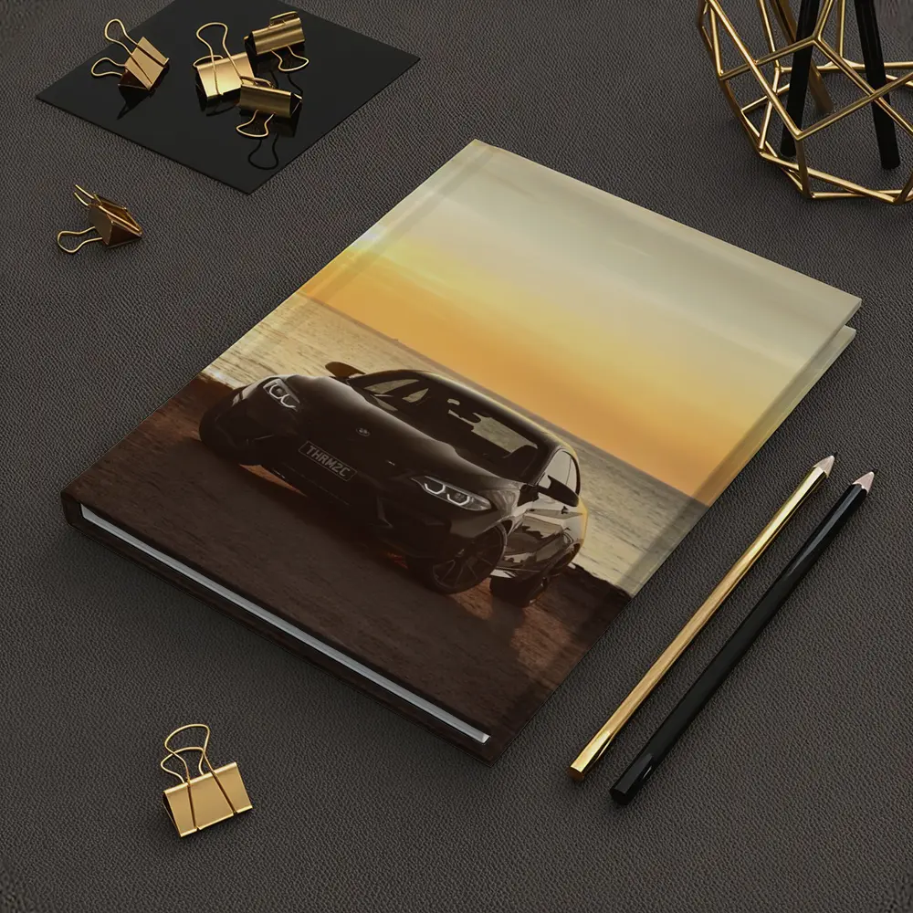 BMW M2 Black Car Sunset Ocean – Notebooks