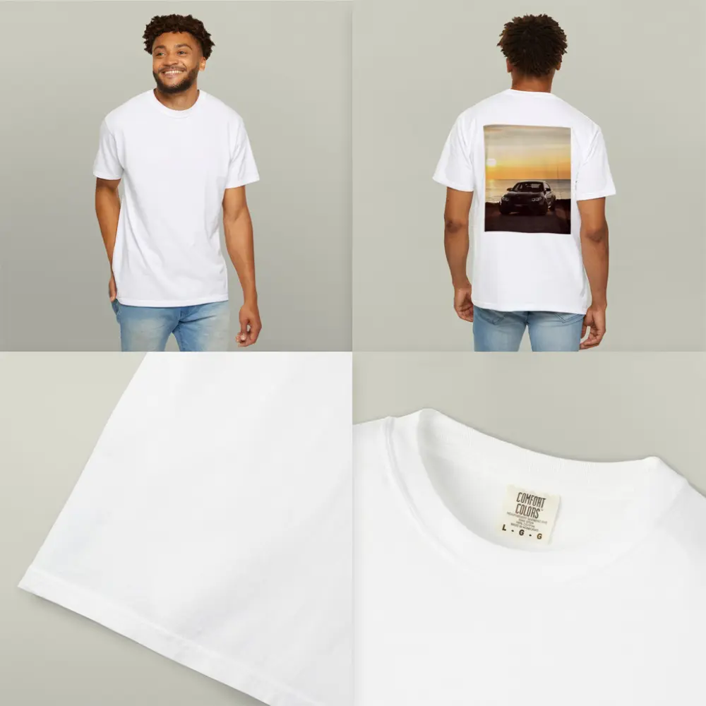 BMW M2 Black Car Sunset Ocean – T-Shirts