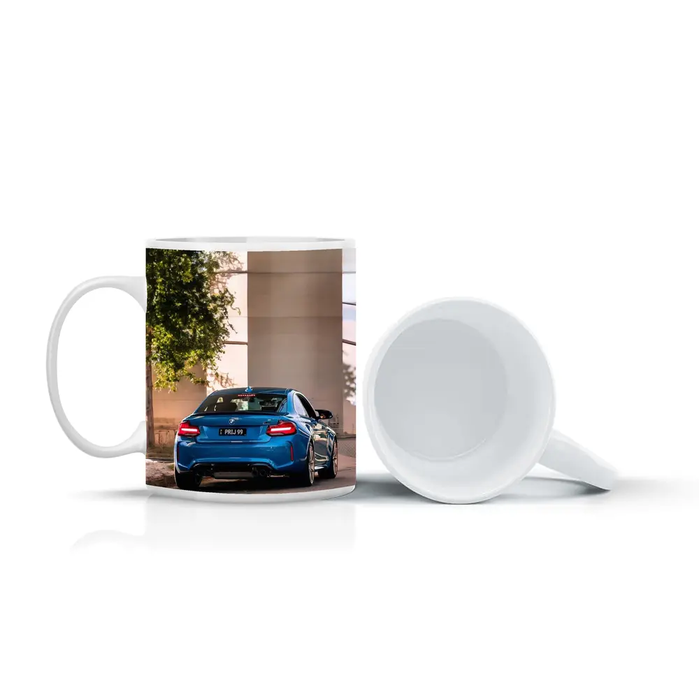 BMW M2 Blue Rear Urban Street Setting – Mugs