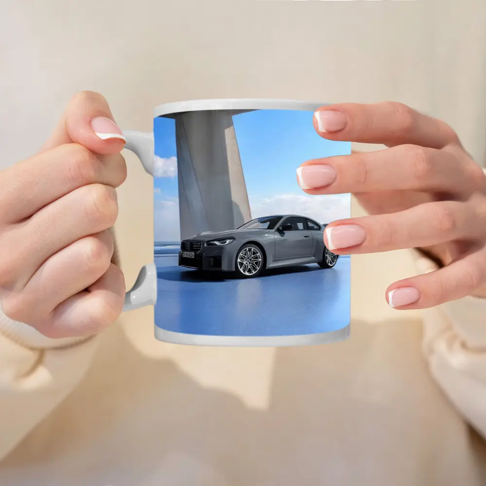 BMW M2 Coupe Gray Coastal Architecture Setting – Mugs