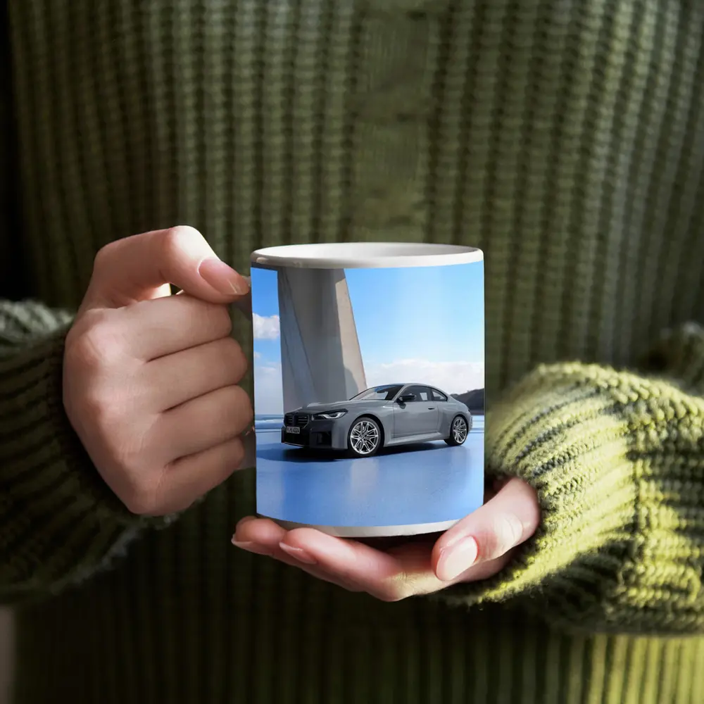 BMW M2 Coupe Gray Coastal Architecture Setting – Mugs