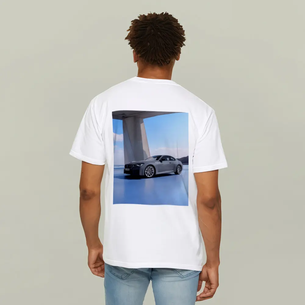 BMW M2 Coupe Gray Coastal Architecture Setting – T-Shirts