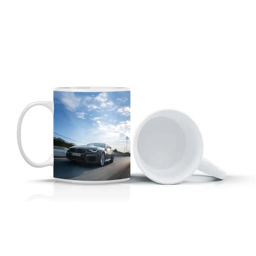 BMW M2 Coupe Gray On Race Track – Mugs
