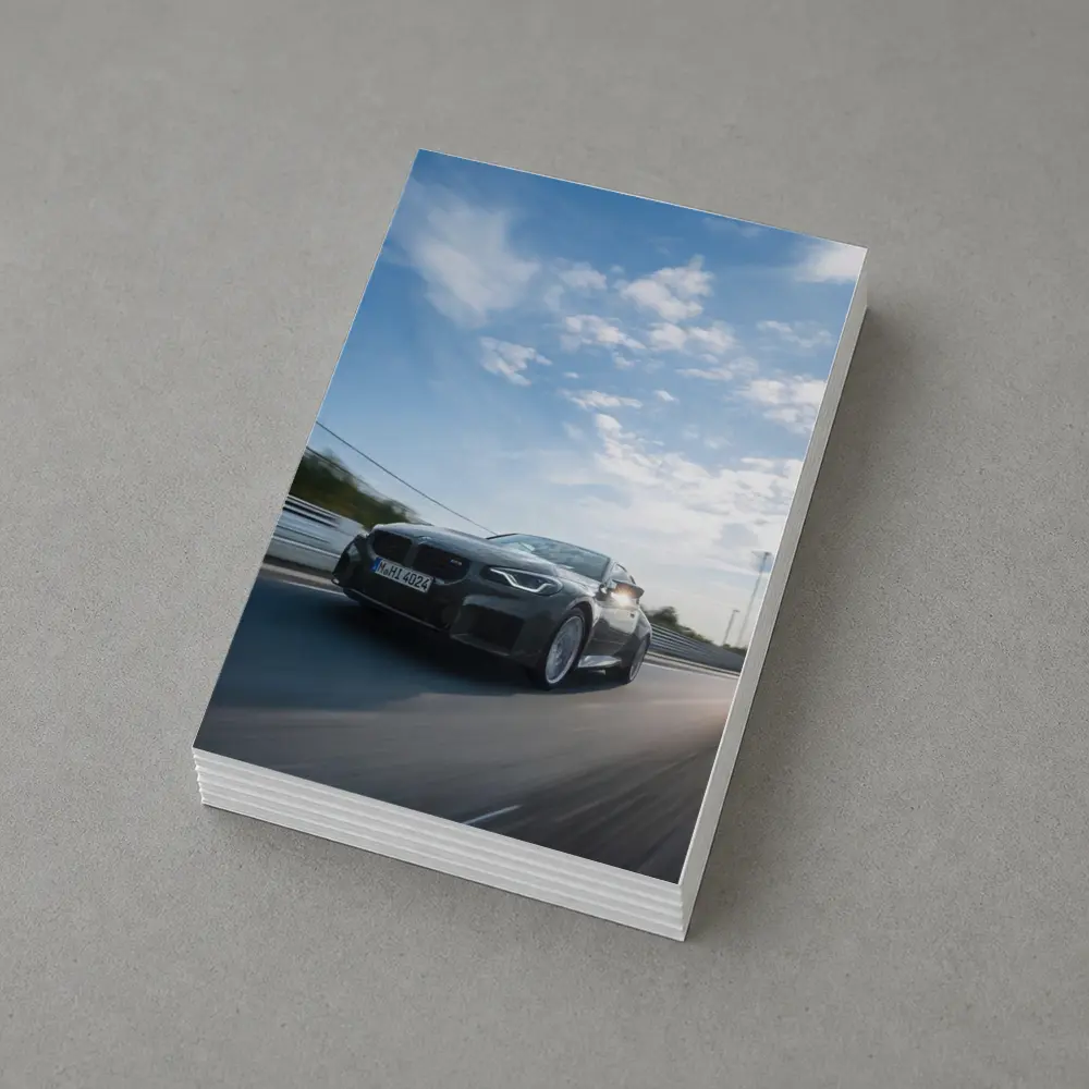 BMW M2 Coupe Gray On Race Track – Postcards
