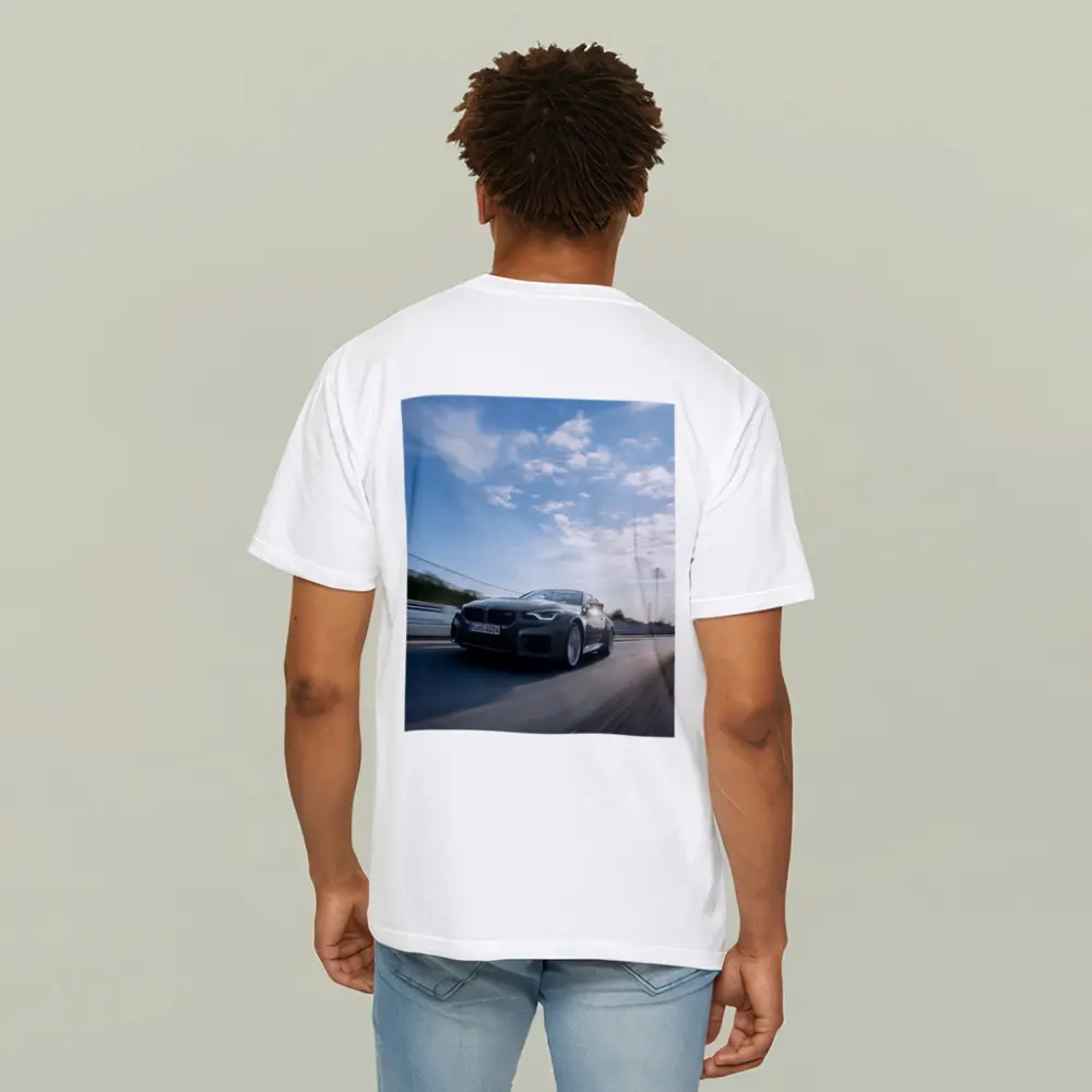 BMW M2 Coupe Gray On Race Track – T-Shirts