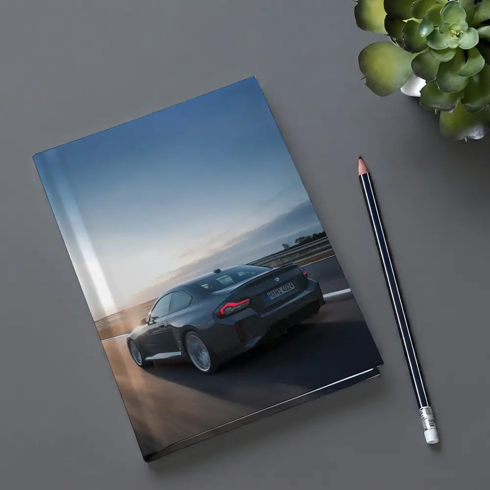 BMW M2 Coupe Gray Highway Sunset Drive – Notebooks