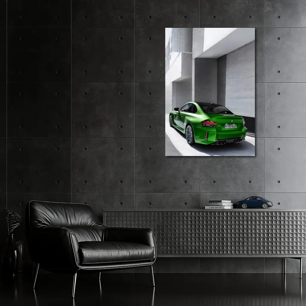 BMW M2 Green Coupe Urban Street Shot – Wall Art