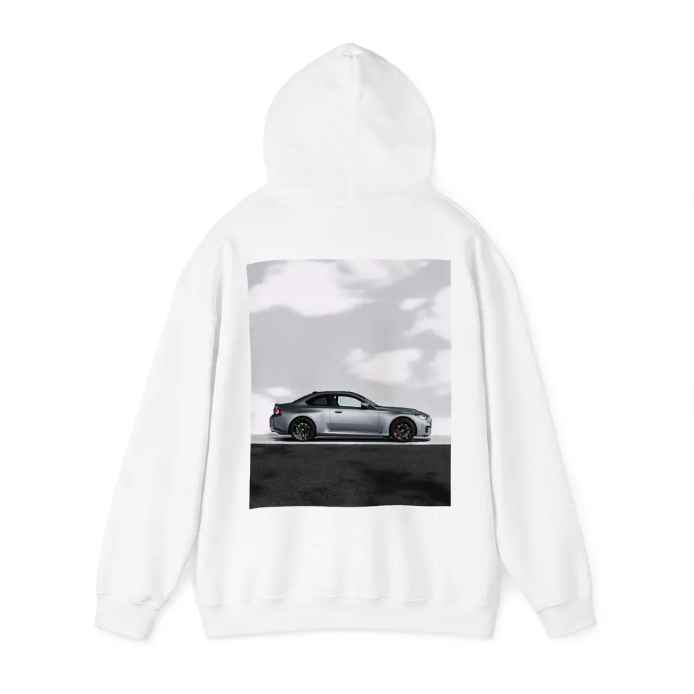 BMW M2 Coupe Silver Side Profile View – Hoodies