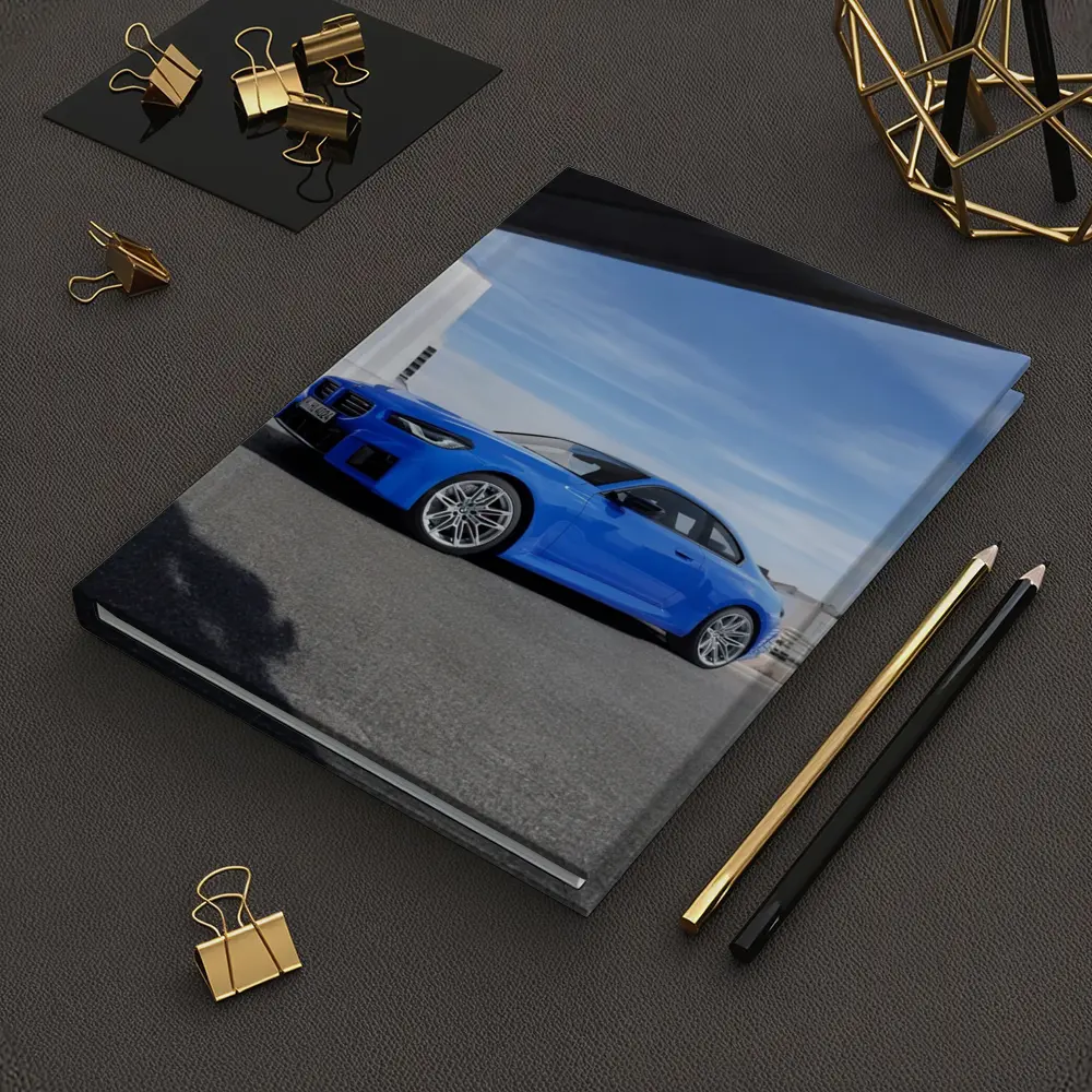 BMW M2 Coupe Blue Parked Outdoor Setting – Notebooks