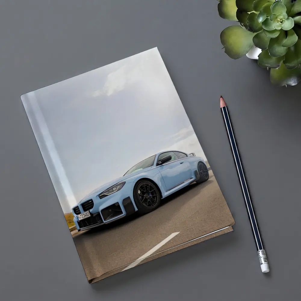 BMW M2 Coupe Light Blue On Road – Notebooks