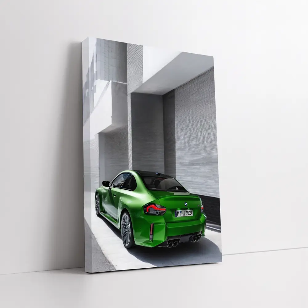 BMW M2 Green Coupe Urban Street Shot – Wall Art