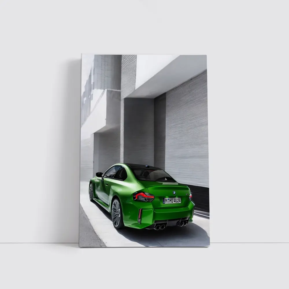 BMW M2 Green Coupe Urban Street Shot – Wall Art