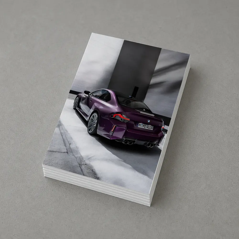 BMW M2 Coupe Purple Urban Parking Garage – Postcards