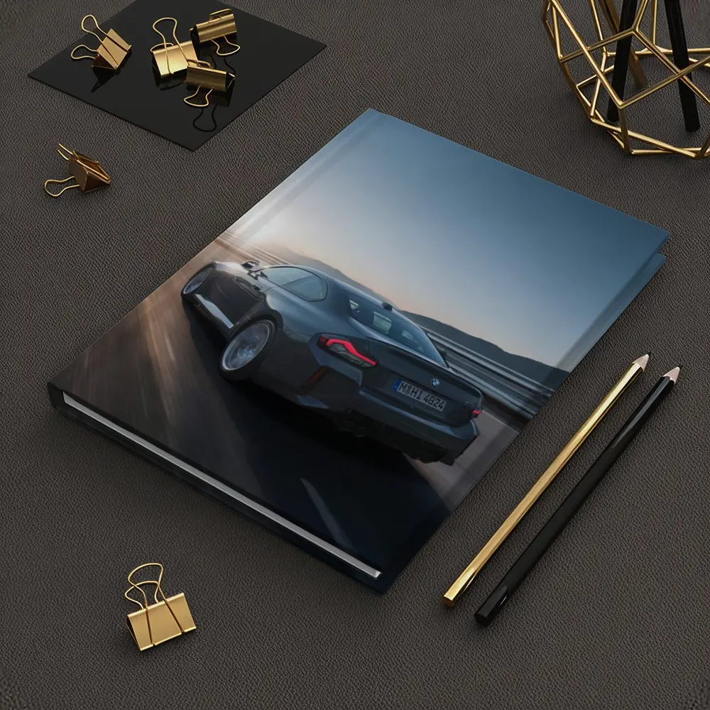 BMW M2 Gray Coupe Highway Sunset Drive – Notebooks
