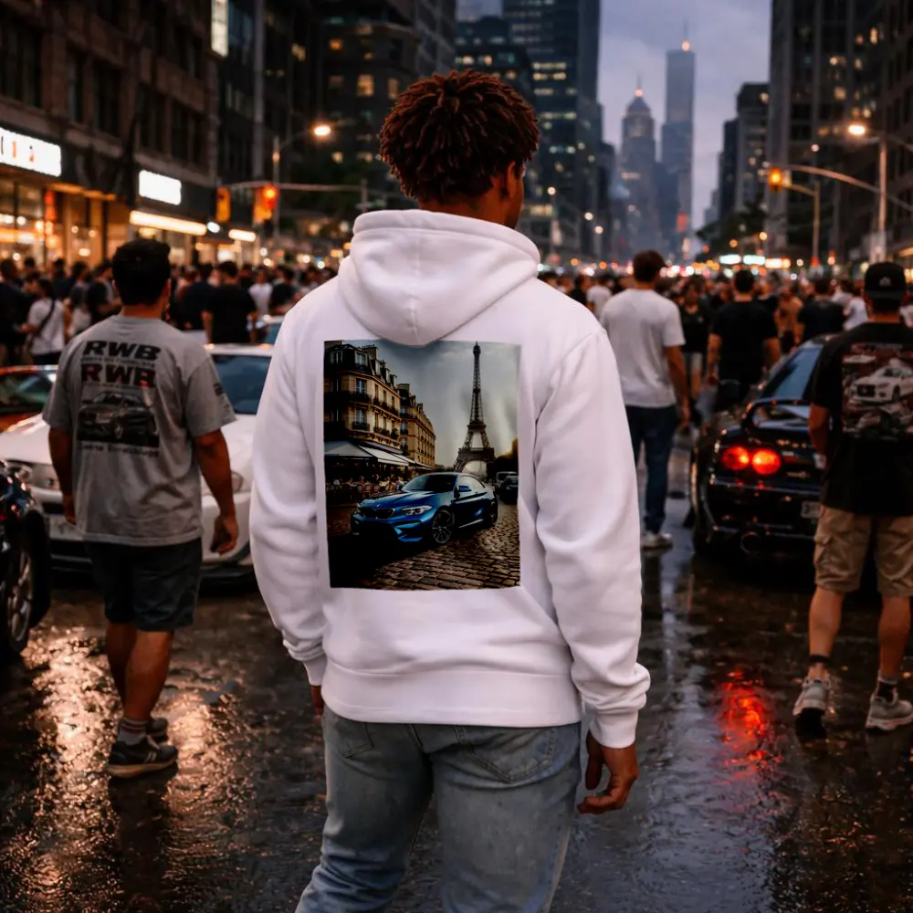 BMW M2 Coupe Parked Near Eiffel Tower – Hoodies