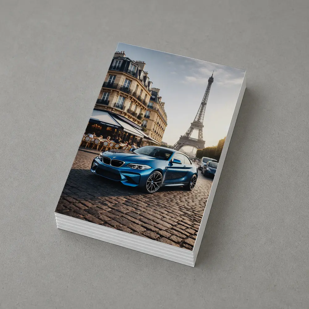 BMW M2 Coupe Parked Near Eiffel Tower – Postcards