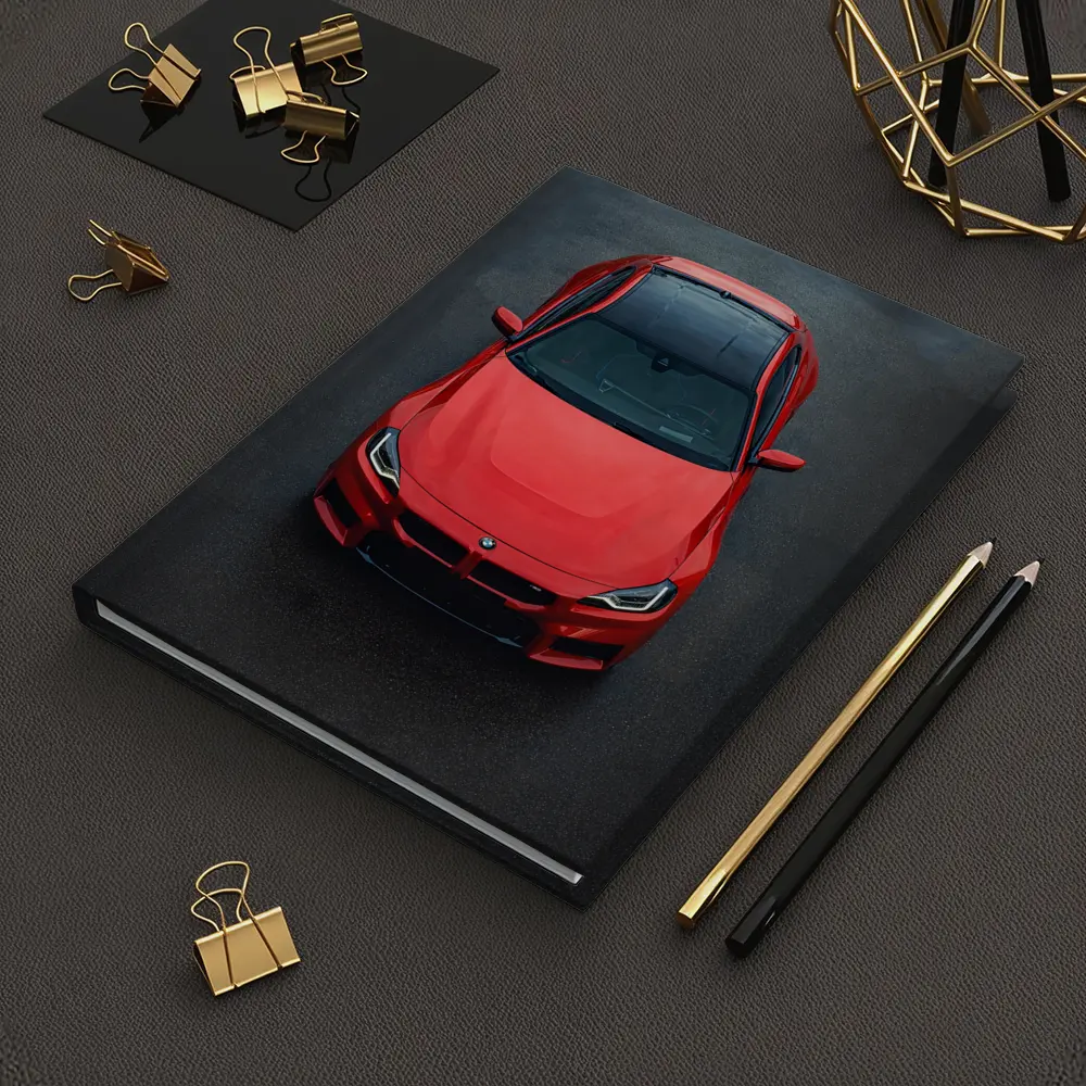BMW M2 Red Top View Asphalt – Notebooks