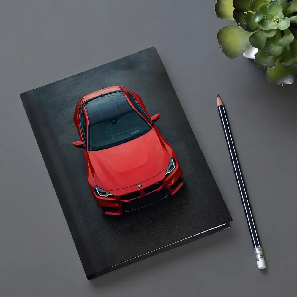 BMW M2 Red Top View Asphalt – Notebooks