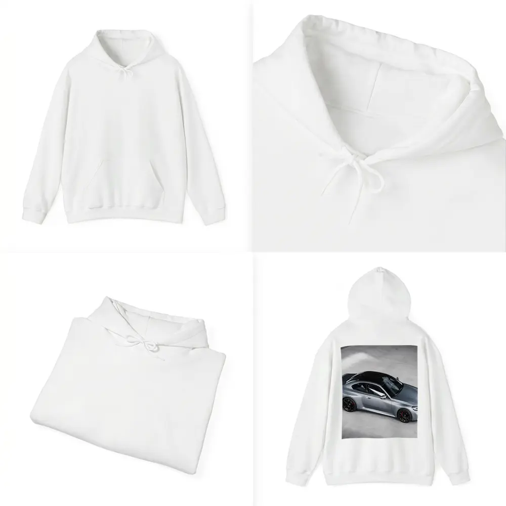 BMW M2 Coupe Gray Studio Top View – Hoodies
