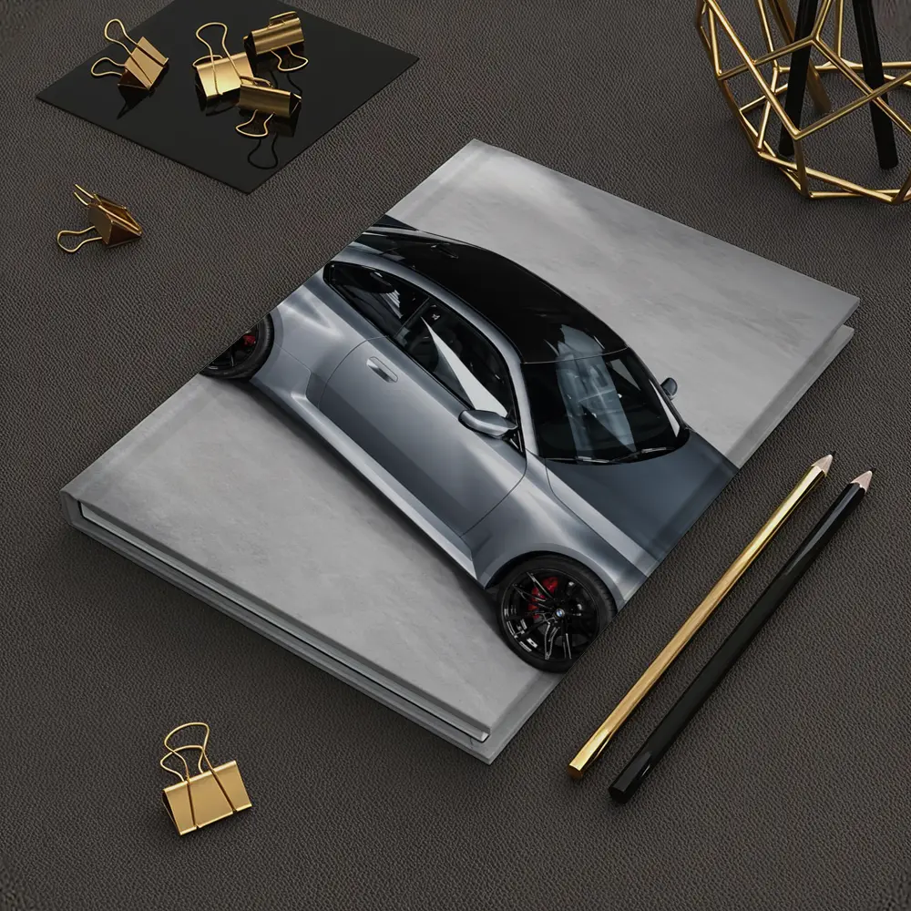 BMW M2 Coupe Gray Studio Top View – Notebooks