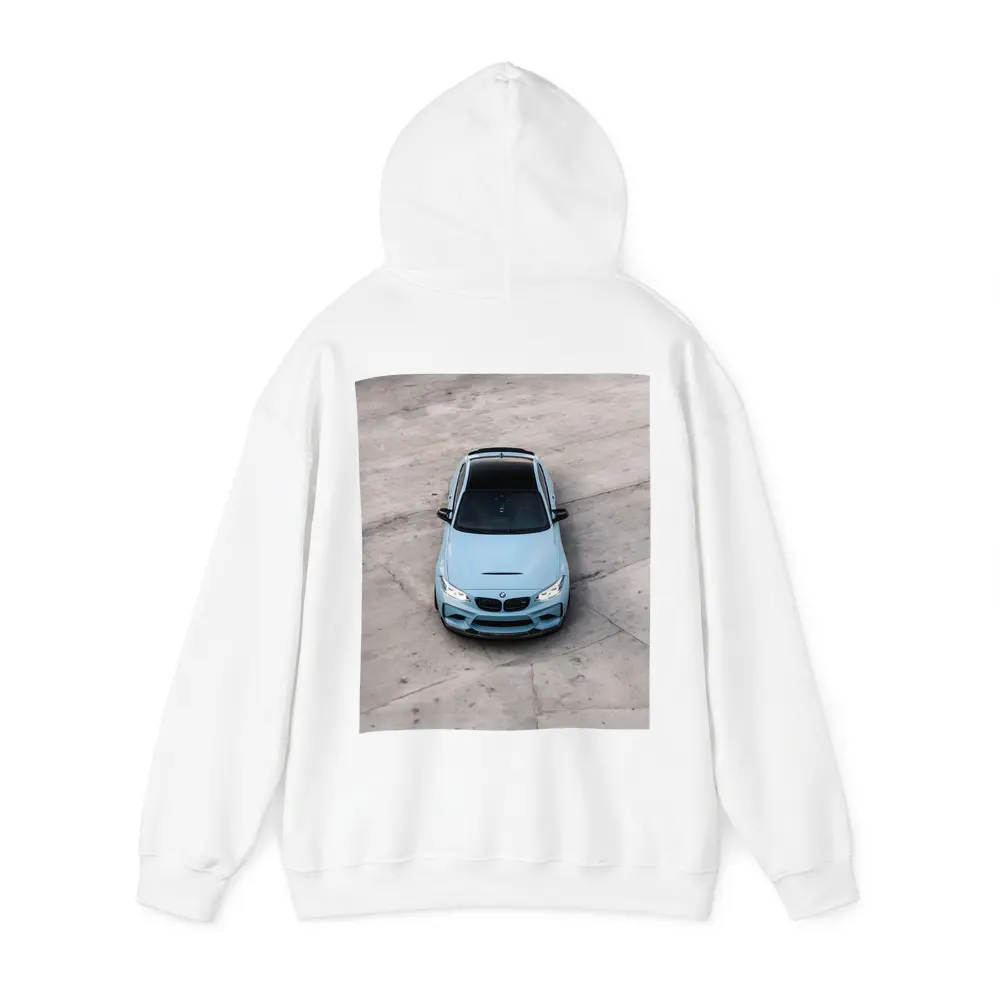 BMW M2 Light Blue Aerial Concrete – Hoodies
