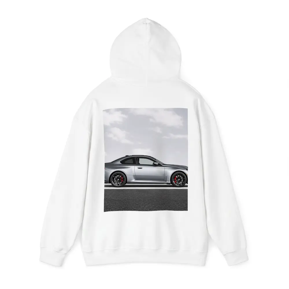 BMW M2 Coupe Silver Side Profile Shot – Hoodies