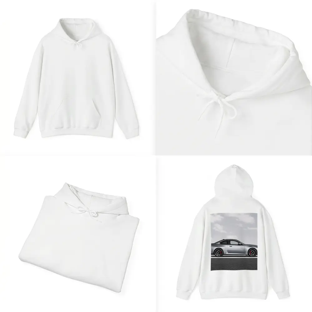 BMW M2 Coupe Silver Side Profile Shot – Hoodies