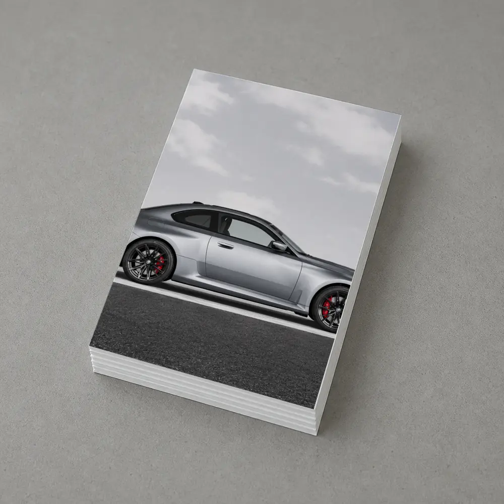 BMW M2 Coupe Silver Side Profile Shot – Postcards