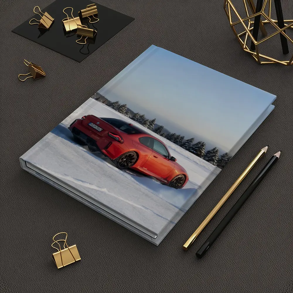 BMW M2 Red Coupe Winter Snow Drift – Notebooks