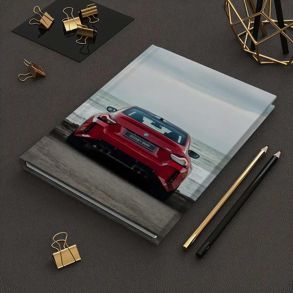 BMW M2 Red Rear Ocean Shore – Notebooks