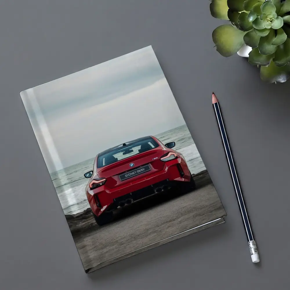 BMW M2 Red Rear Ocean Shore – Notebooks