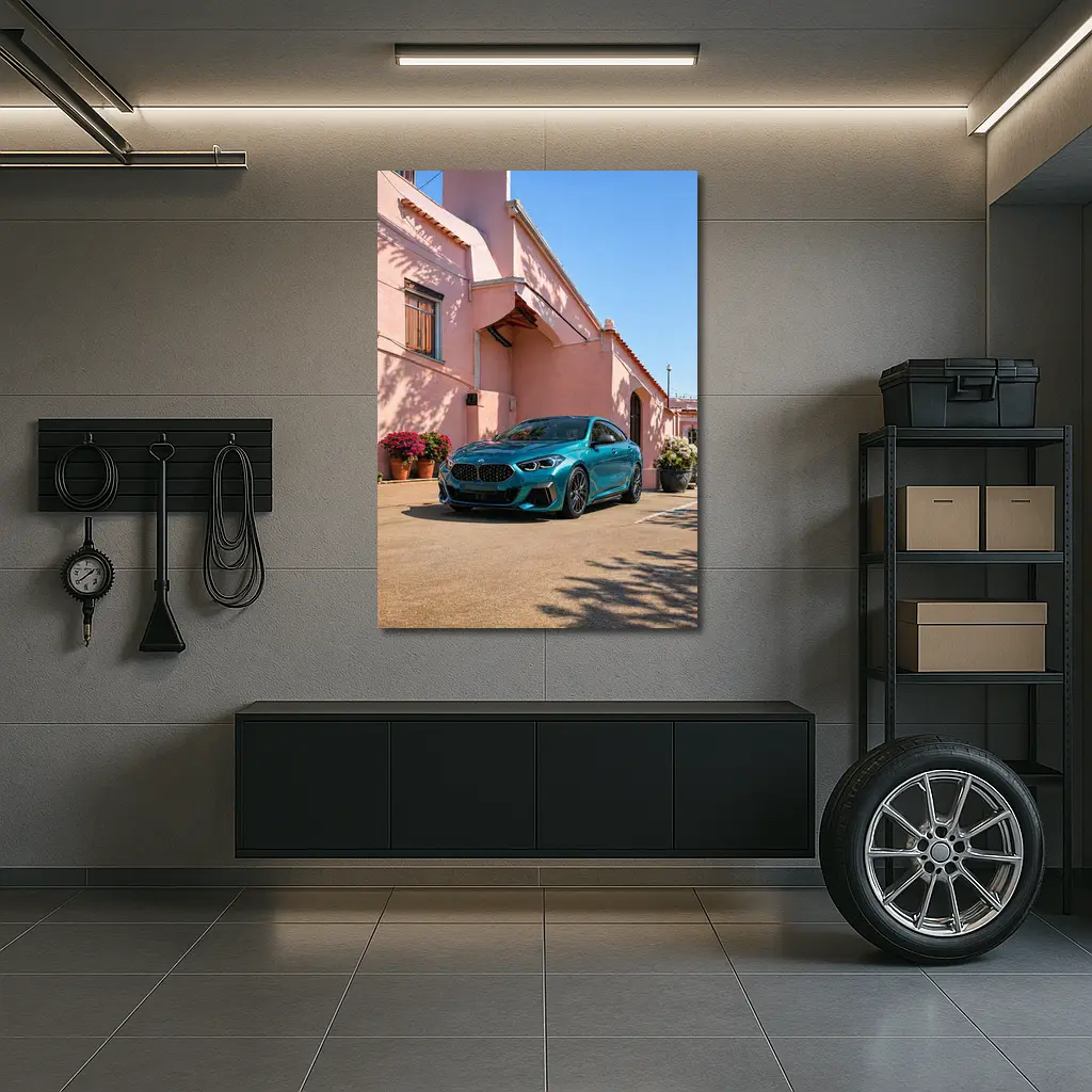 BMW M2 Series Gran Coupe Teal Street – Wall Art