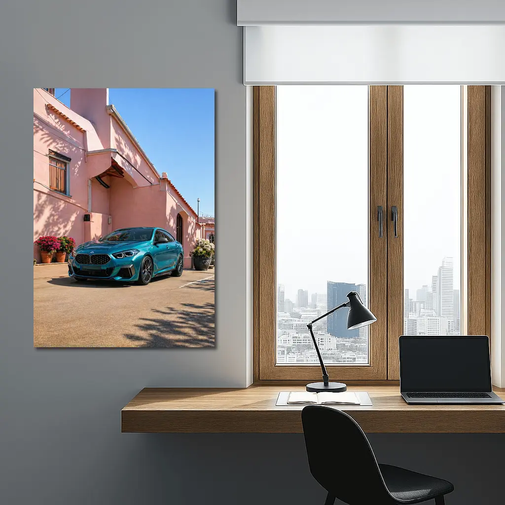 BMW M2 Series Gran Coupe Teal Street – Wall Art