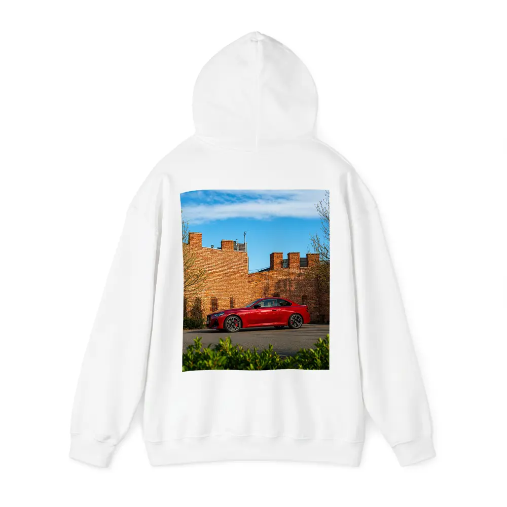 BMW M2 Red Coupe Brick Wall Setting – Hoodies