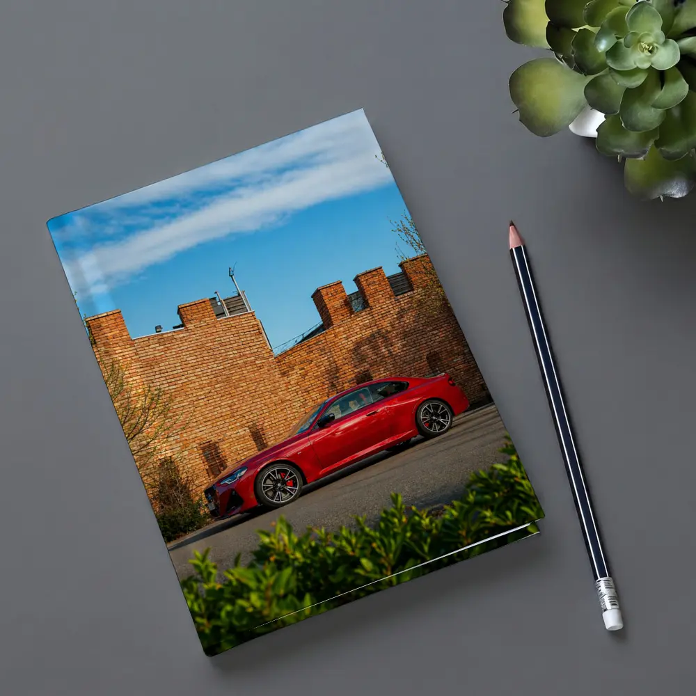 BMW M2 Red Coupe Brick Wall Setting – Notebooks