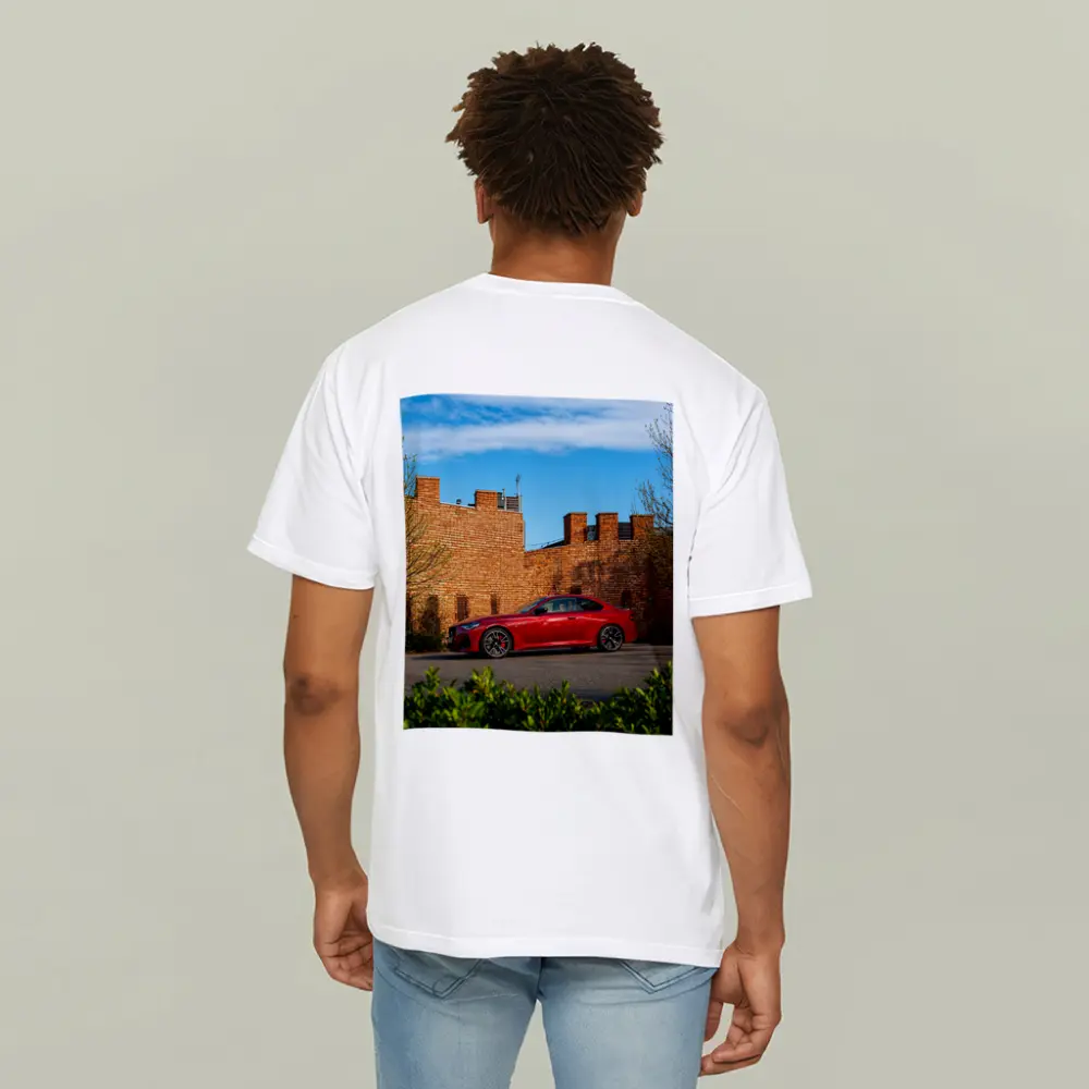 BMW M2 Red Coupe Brick Wall Setting – T-Shirts