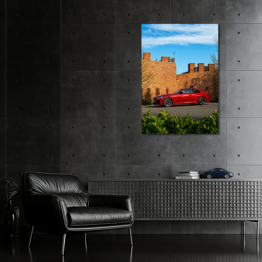 BMW M2 Red Coupe Brick Wall Setting – Wall Art