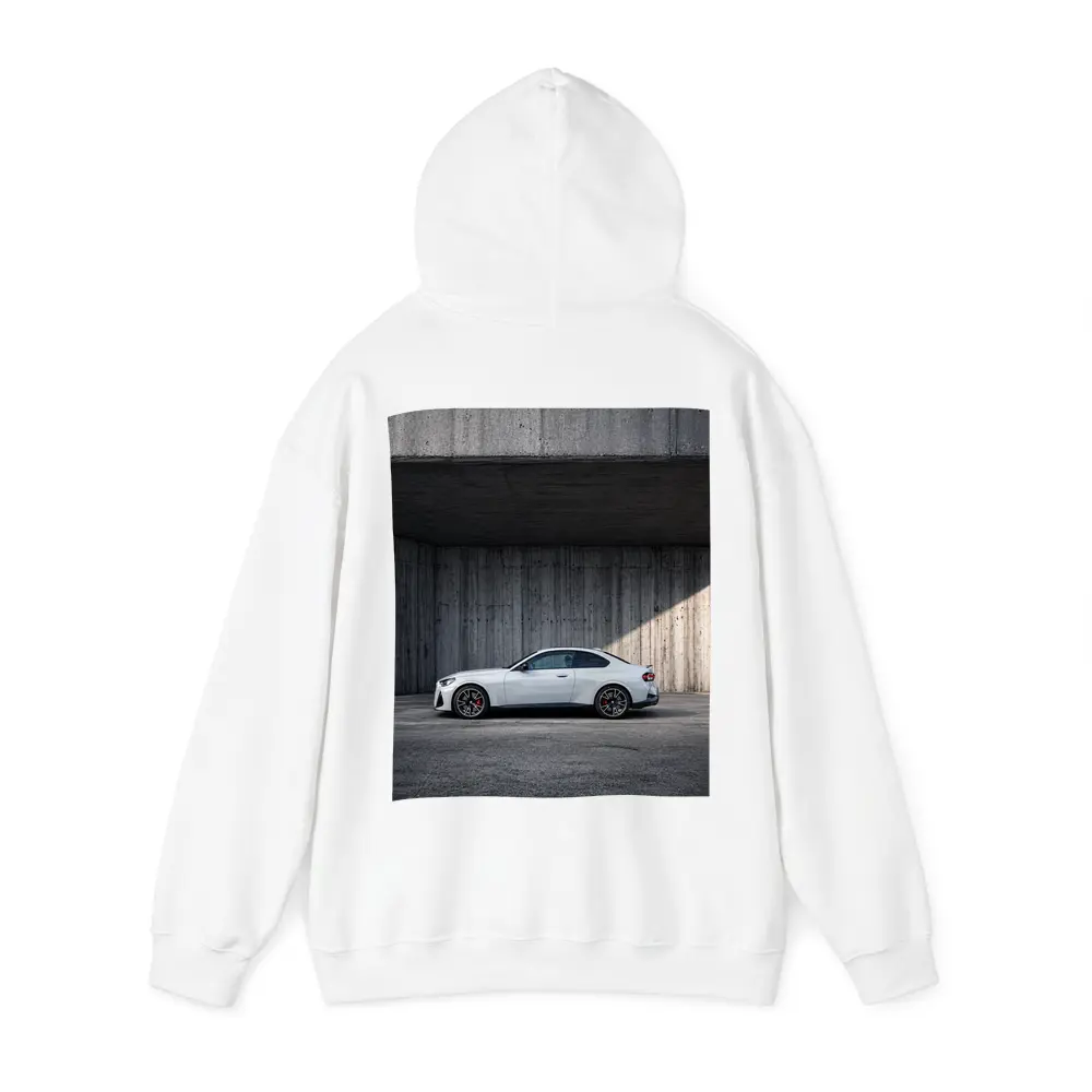 BMW M2 Coupe Parked Against Concrete Wall – Hoodies