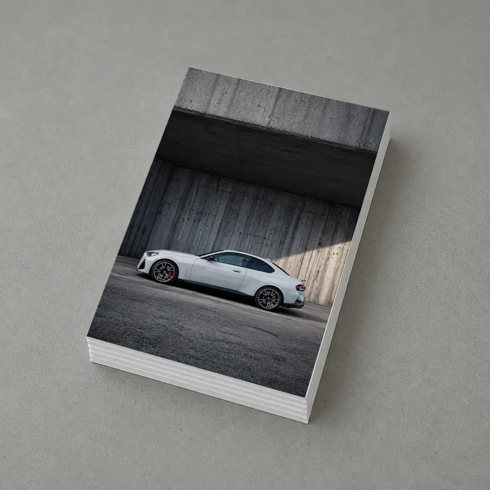 BMW M2 Coupe Parked Against Concrete Wall – Postcards