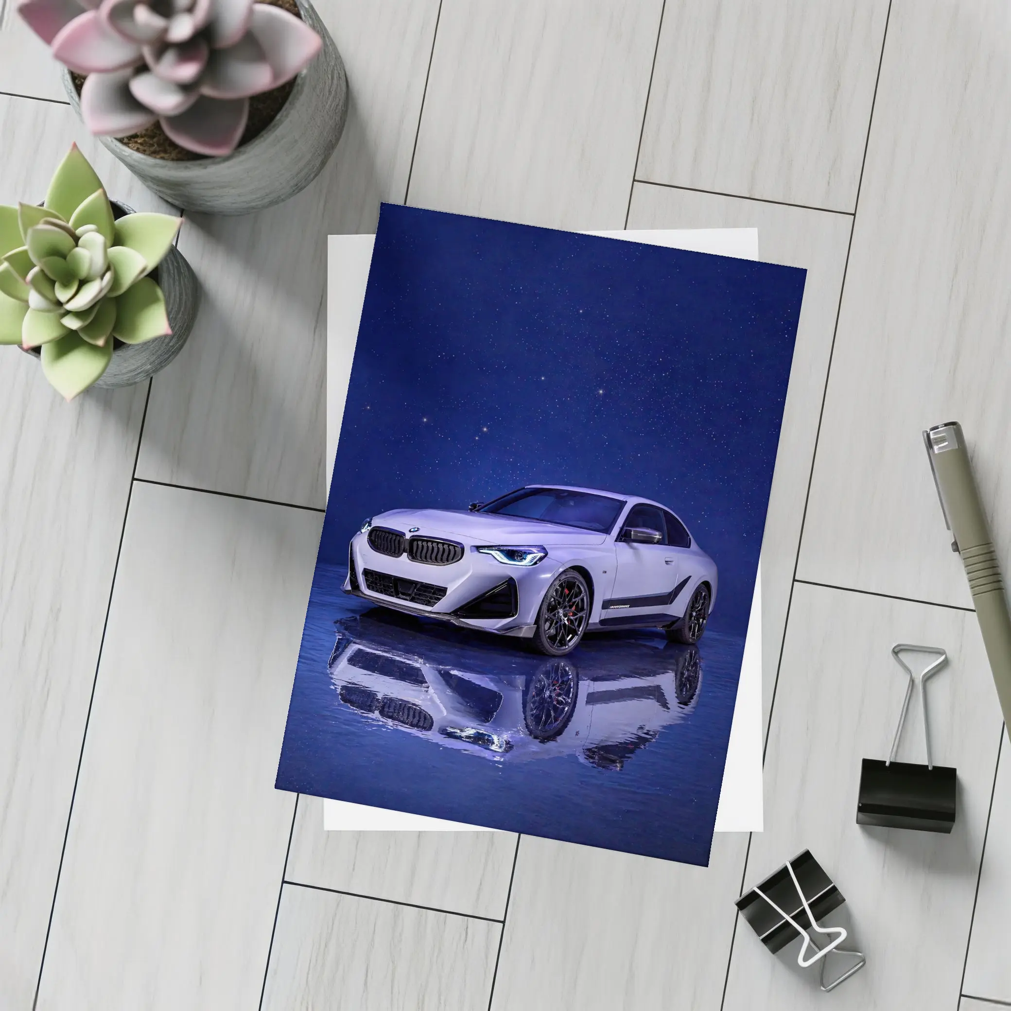BMW M240i Coupe Under Starry Night Sky – Postcards