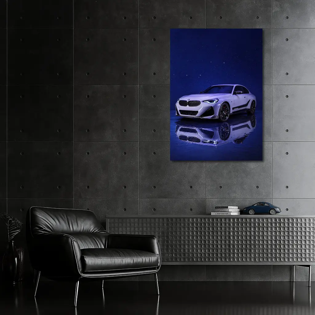 BMW M240i Coupe Under Starry Night Sky – Wall Art