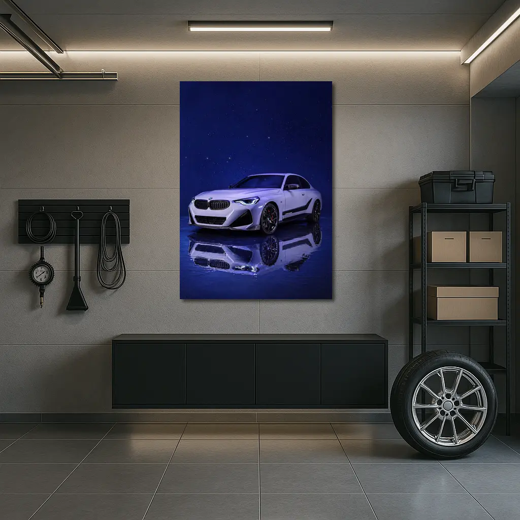 BMW M240i Coupe Under Starry Night Sky – Wall Art
