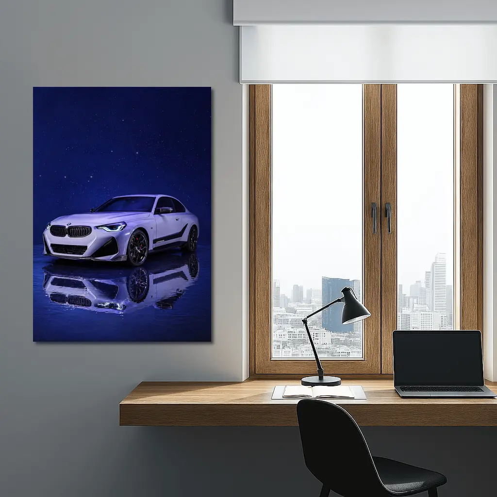 BMW M240i Coupe Under Starry Night Sky – Wall Art