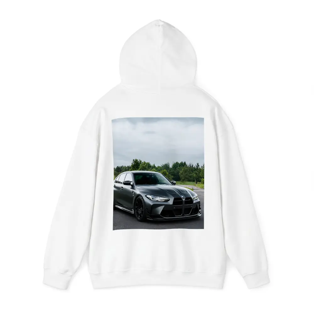 BMW M3 Matte Gray Sedan Overcast Forest – Hoodies