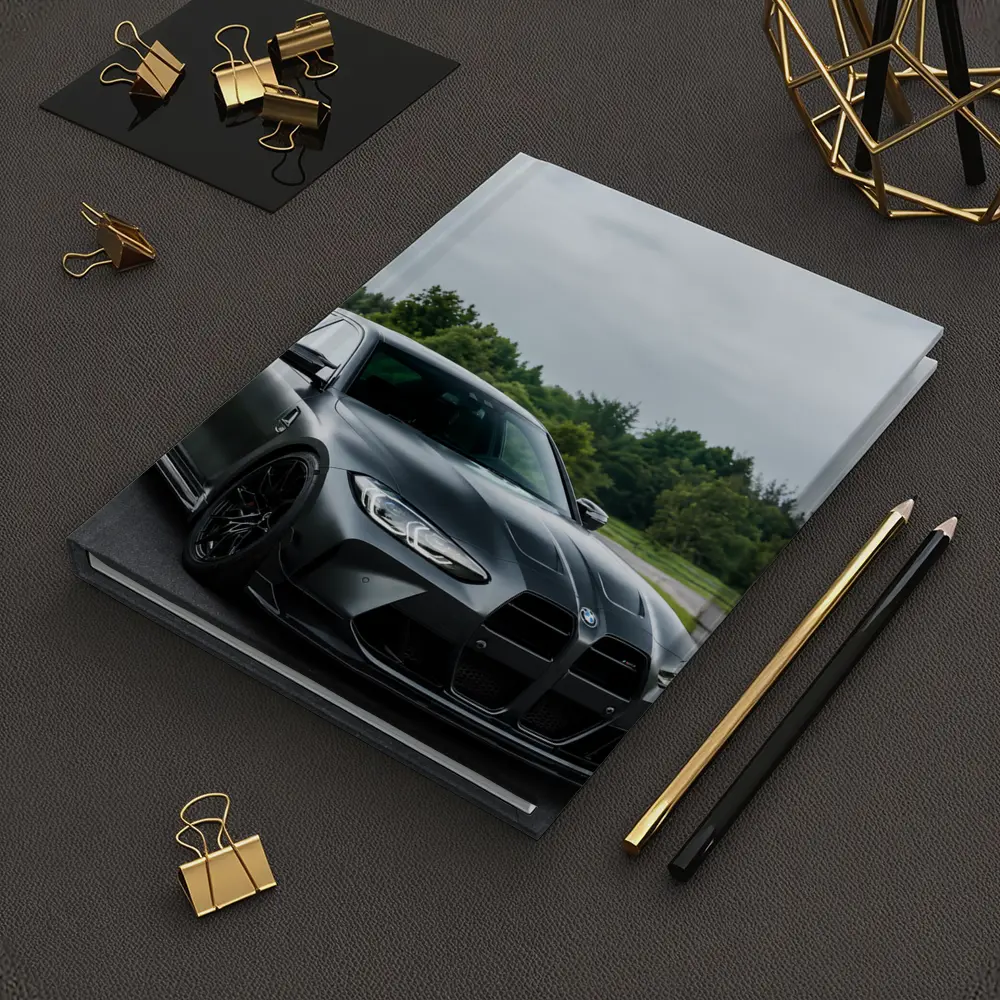 BMW M3 Matte Gray Sedan Overcast Forest – Notebooks