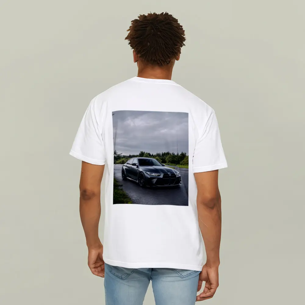 BMW M3 Matte Black Wet Road Overcast – T-Shirts